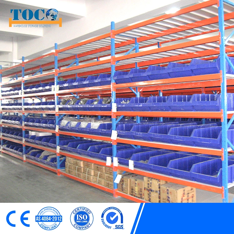 China Industrial Light Heavy Duty Warehouse Storage Pallet Boltless Rivet Angle Metal Steel Shelf