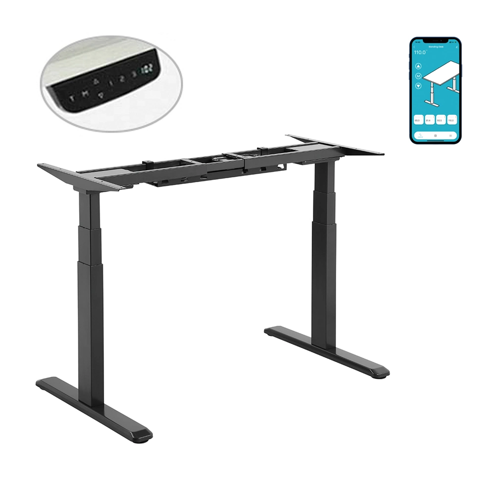 Modern Home Office Furniture Wholesale 3-Stage Dual Motors Electric Standing Table Gaming Height Adjustable Computer Sit to Stand up Desk